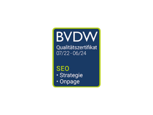 BVDW Zertifizierung SEO - Strategie und Onpage